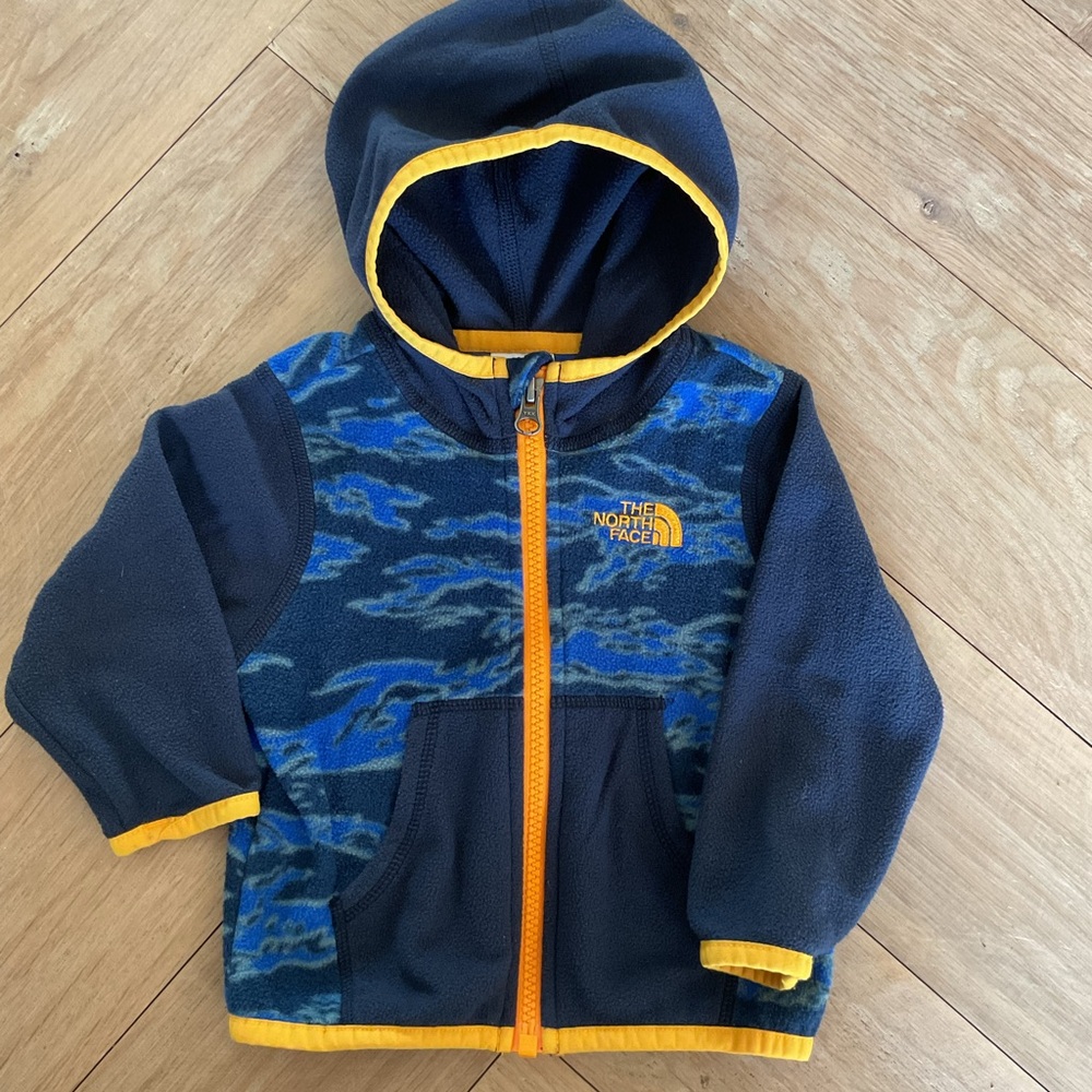 The North Face Kids Blue and Orange Jacket